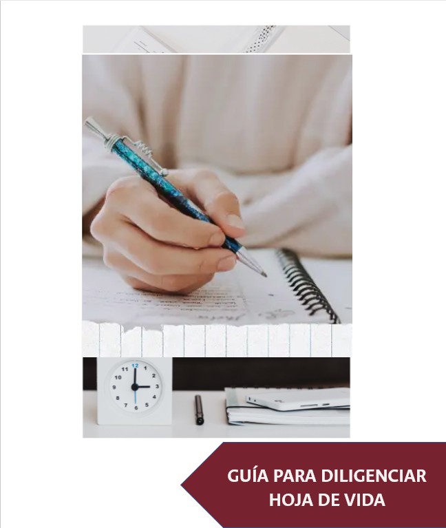 Guía para diligenciar Hoja de vida e inscripción